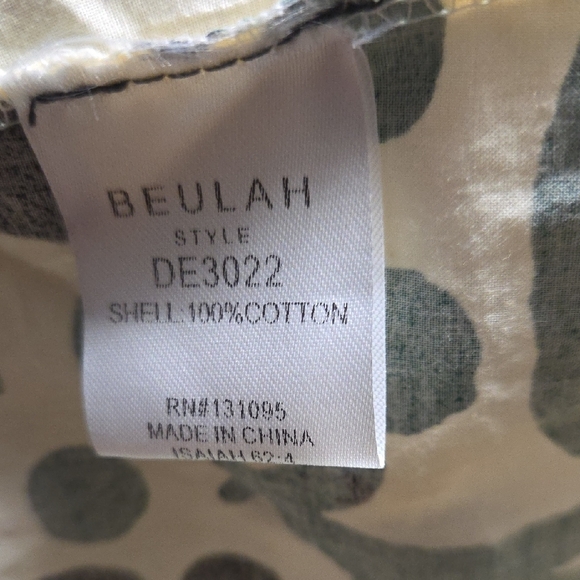 Beulah Green and Black Polka Dot Dress - Picture 3 of 7